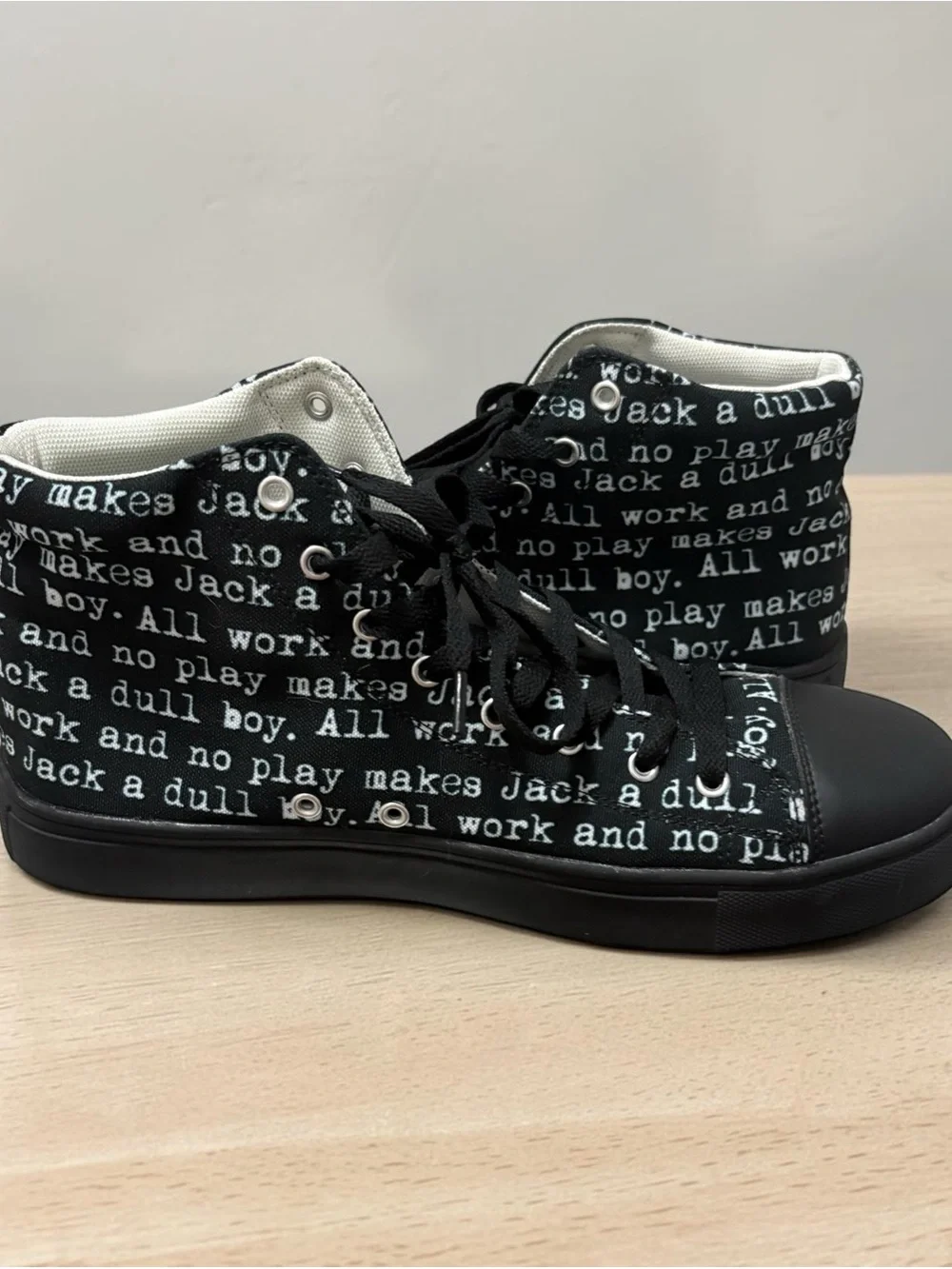The Shining High Top Shoes Men’s 10.5 Midnight Monsters Society Gringe Halloween